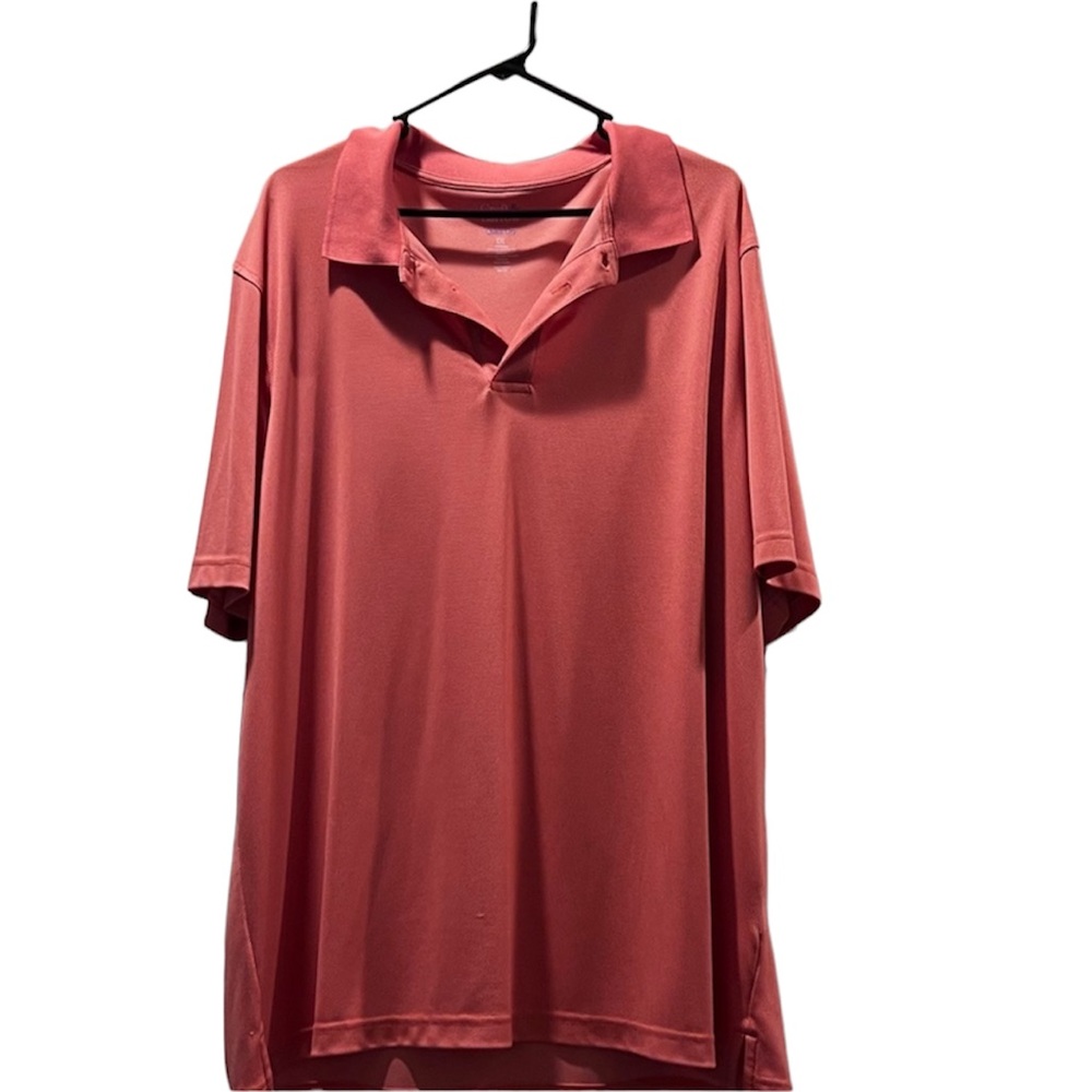 Men’s XXL Apricot Color Polyester Polo Shirt Like New
